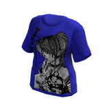 Misa Death Note Y2k Grunge Shirt Blue