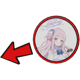 Misono Mika Pointing Meme Circle Blue Archive