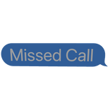Missed Call Message [blue]