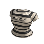 Miu Striped Shirt (White and Black)