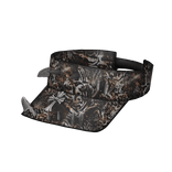 Mixed Animal Print Spiked Chrome Visor