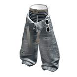 MJ - Layered Baggy Jeans Ice Wash