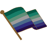 MLM Pride Flag Lapel Pin