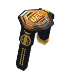 MMA Belt On Shoulder Champion Fighter