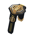 MMA Belt On Shoulder Champion Fighter