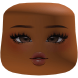 Mocha Girl Makeup Cheeks Head Brown Skin Tone