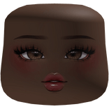 Mocha Girl Makeup Cheeks Head Dark Skin Tone