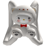 Mochila Lindo gatito vestido de oso polar