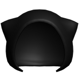 moe emo grunge kawaii low poly cat hood black