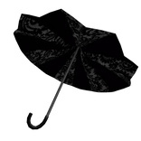 moe gothic ruffled black umbrella