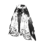 MOG - ✨ EMISSIVE GLOW ✨ Black n White Zipper Pants