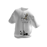 MOG - White Oversized Panda T-Shirt
