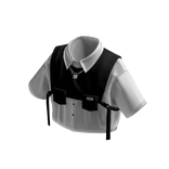 MOG - White Shirt with Black Vest