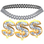money sign $ chain necklace
