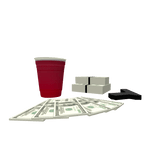 money with red drink and gelblaster