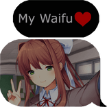 Monika DDLC Waifu Text and Image
