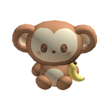 ♡ monkey plushie (holdable)