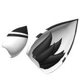 🔴 Monochromatic Shark Ears Black