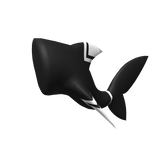 Monochromatic Shark Tail Black