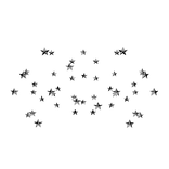 Monochrome Glitched Black and White Blinking Stars