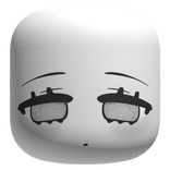 Monochrome Retro Doll Face - White
