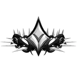 Monochrome Spiky Crown