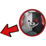 Monokuma Pointing Meme Circle Danganronpa