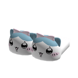  𖹭 : kawaii blue chiikawa hachiware bow slippers
