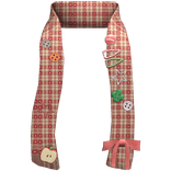 ♡ Mori Kei Igari Plaid Scarf Loose Apple Scarf