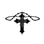 Mouth-bite Cross Necklace