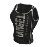 ʚ♡ɞ Muscle Grunge Fitted Script Black Tank Top