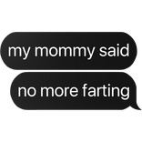 my mommy said no more farting text