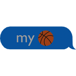 My 🏀 Text Bubble S University (blue)