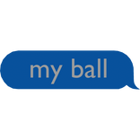 MyBall Text Bubble S University (blue)