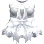 ୨୧ mystical ruffled white witch dress