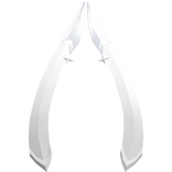 ୨୧ mystical white back ribbon