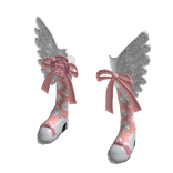 Mythical Boots with Wings 🪽 and Pink Bow 🎀