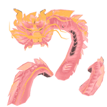 Mytical Dragon Sky Creature Dragon (Pink)