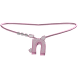 ♡ n bunny initial necklace (pink)