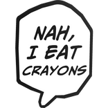 Nah, i eat crayons brainrot gojo manga text bubble
