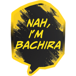 Nah I'm Bachira Blue Lock Glowing Text Bubble