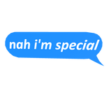 nah i'm special text