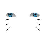 Naruto's Eyes With Whisker Marks (for man face)