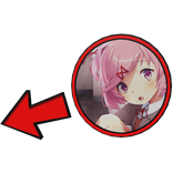 Natsuki DDLC Doki Doki Pointing Meme Circle