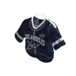 Navy Blue Los Angeles Jersey w/ Chain