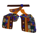 Navy Blue Patchworked Coat [LOWERTORSO]