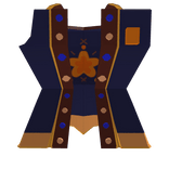 Navy Blue Patchworked Coat [UPPERTORSO]