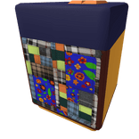 Navy Blue Patchworked Sleeve 