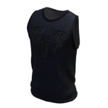 Navy Blue Ribbed Tank Top