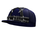 Navy Blue Scene Emo Tilted Bullet Cap